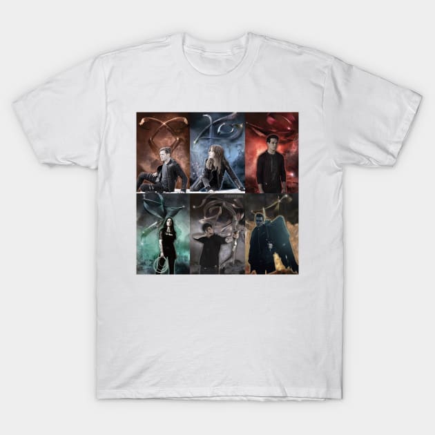 The Mortal Instruments Book Covers: Shadowhunters Edition T-Shirt by vickytoriaq